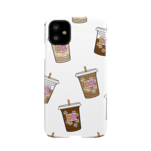 Dunkin Iced Coffee Print Phone Case