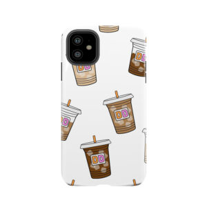 Dunkin Iced Coffee Print Tough Phone Case