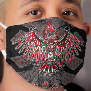 Eagle Tattoo Style Haida Art Cloth Face Mask