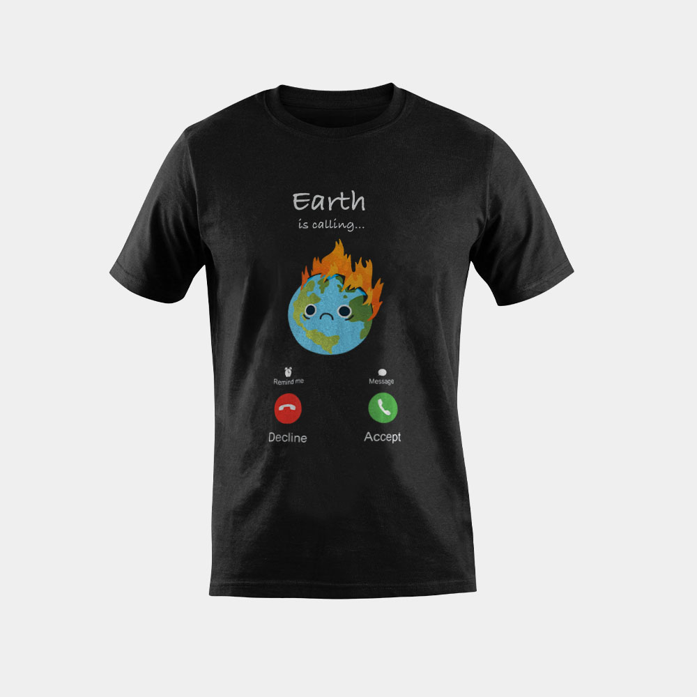 Earth Is Calling | Anti Climate Change Planet Over Profit T-Shirt