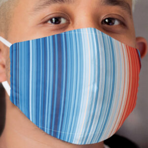 Earth's Climate Barcode Cloth Face Mask