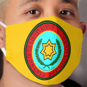 Eastern Band of Cherokee Indians Flag Cloth Face Mask