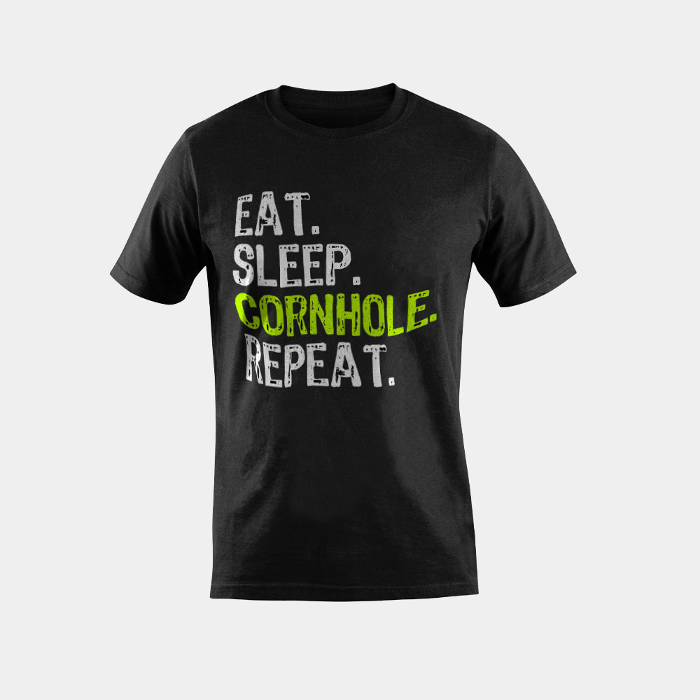 Eat Sleep Cornhole Repeat Corn Hole Funny Team Gift T-Shirt