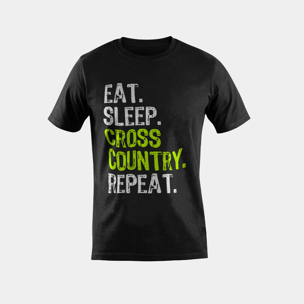 Eat Sleep Cross Country Repeat Running Runner Run Funny Gift T-Shirt