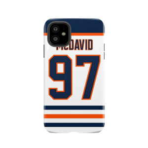 Edmonton Oilers Connor Mcdavid Away Jersey Back Phone Tough Phone Case