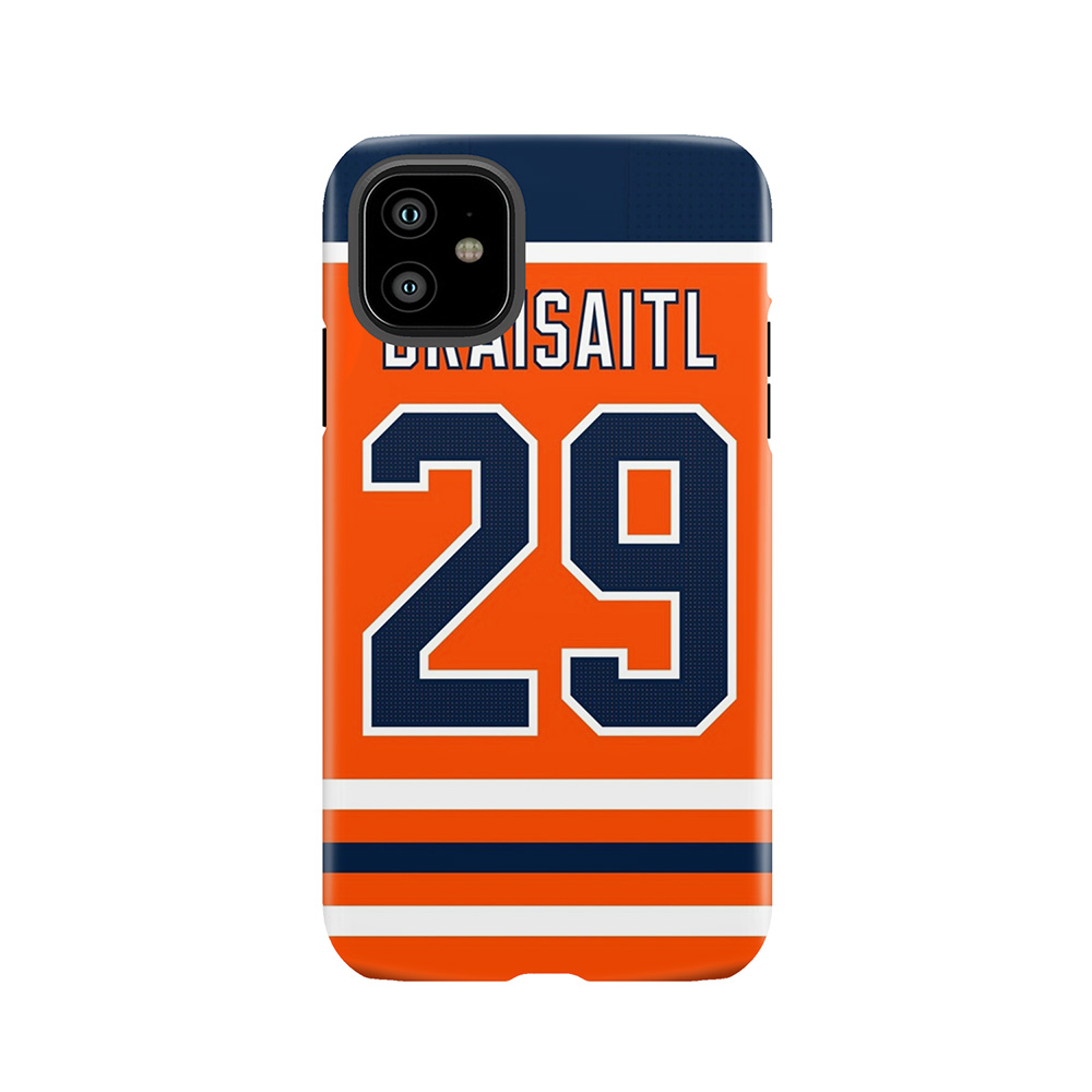 Edmonton Oilers Leon Draisaitl Home Jersey Back Phone Tough Phone Case