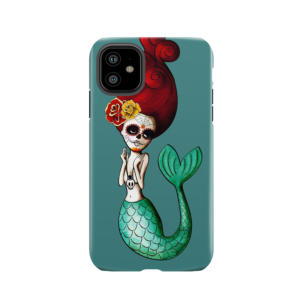 El Dia De Los Muertos Mermaid Tough Phone Case