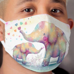 elephant affection Cloth Face Mask