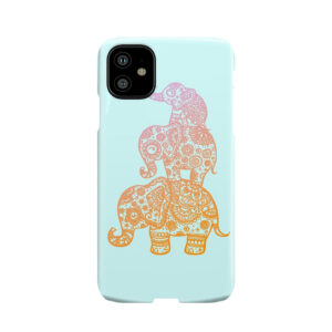 Elephant Family In Color Phone Case