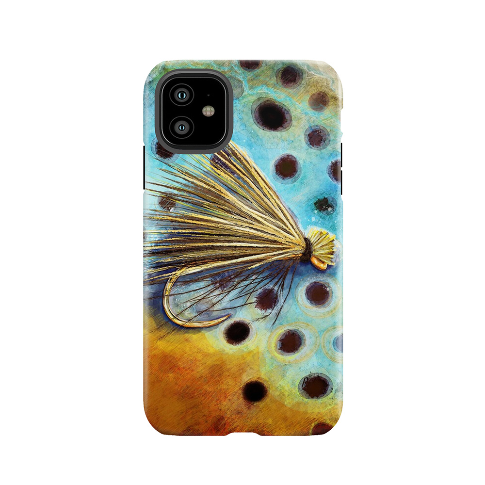 Elk Caddis Wild Brown Trout Tough Phone Case