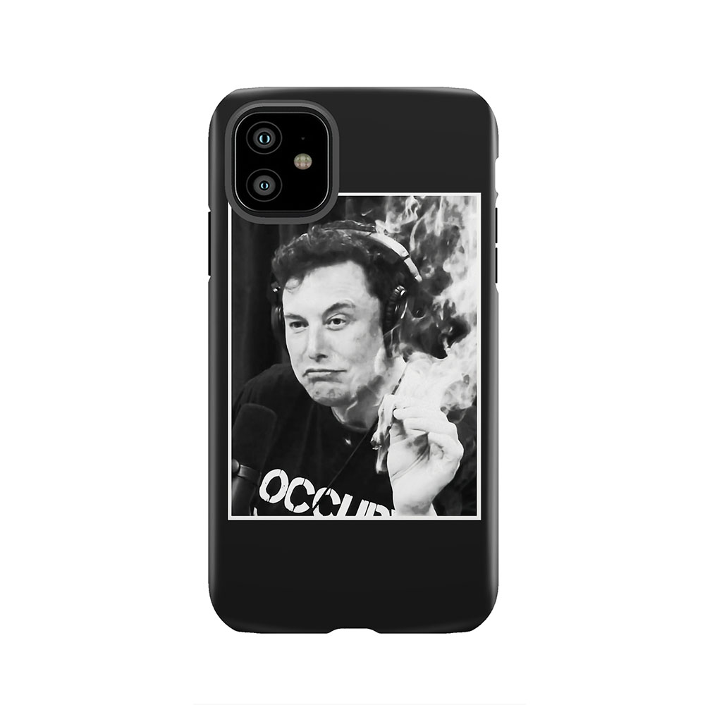 elon musk smoking blunt Tough Phone Case