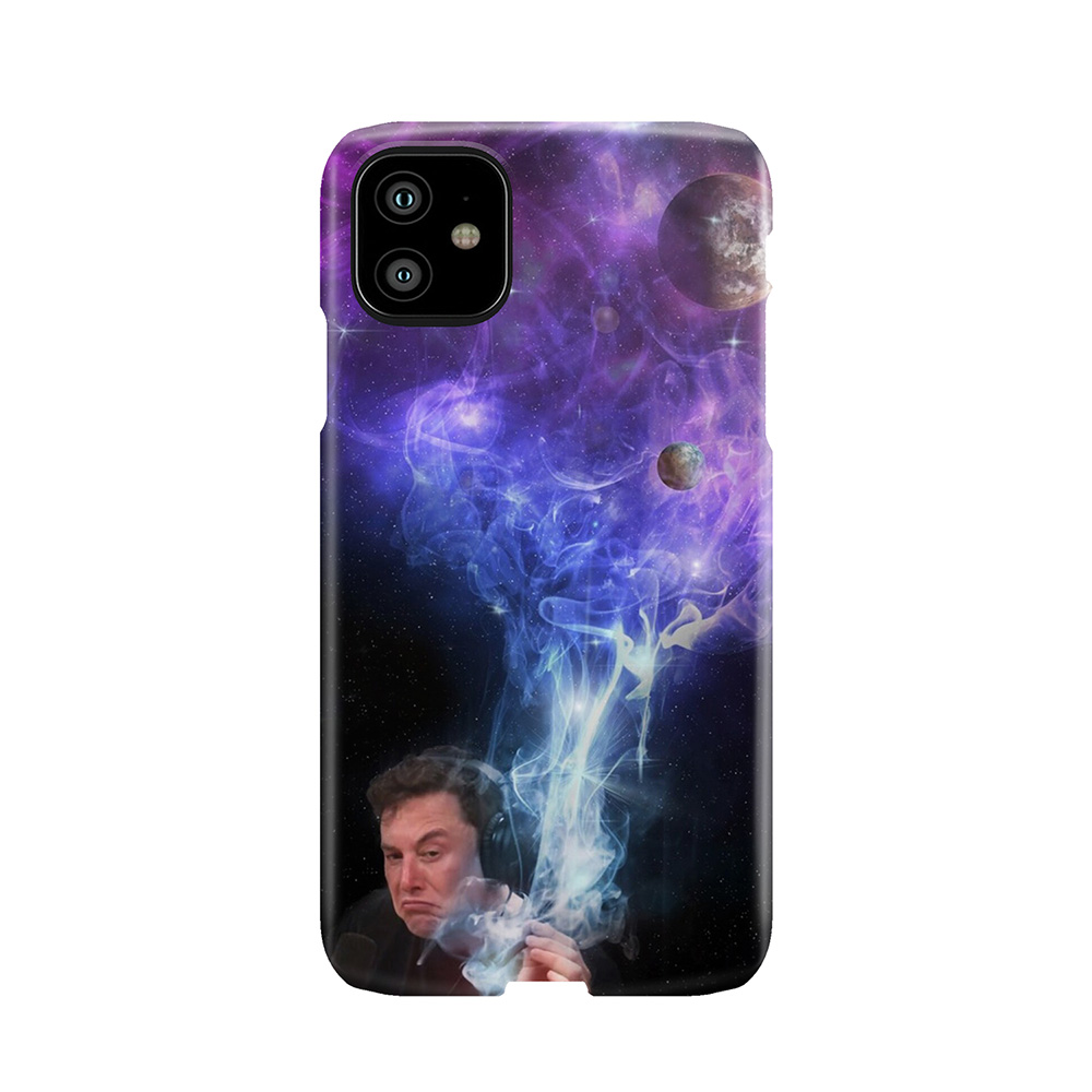 Elon Musk Smoking The Universe Phone Case