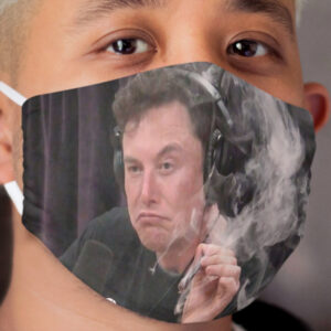 Elon Musk Smoking Weed Iconic Photo Cloth Face Mask