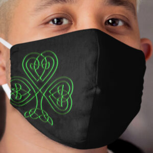 Emerald Celtic Spiral Cloth Face Mask
