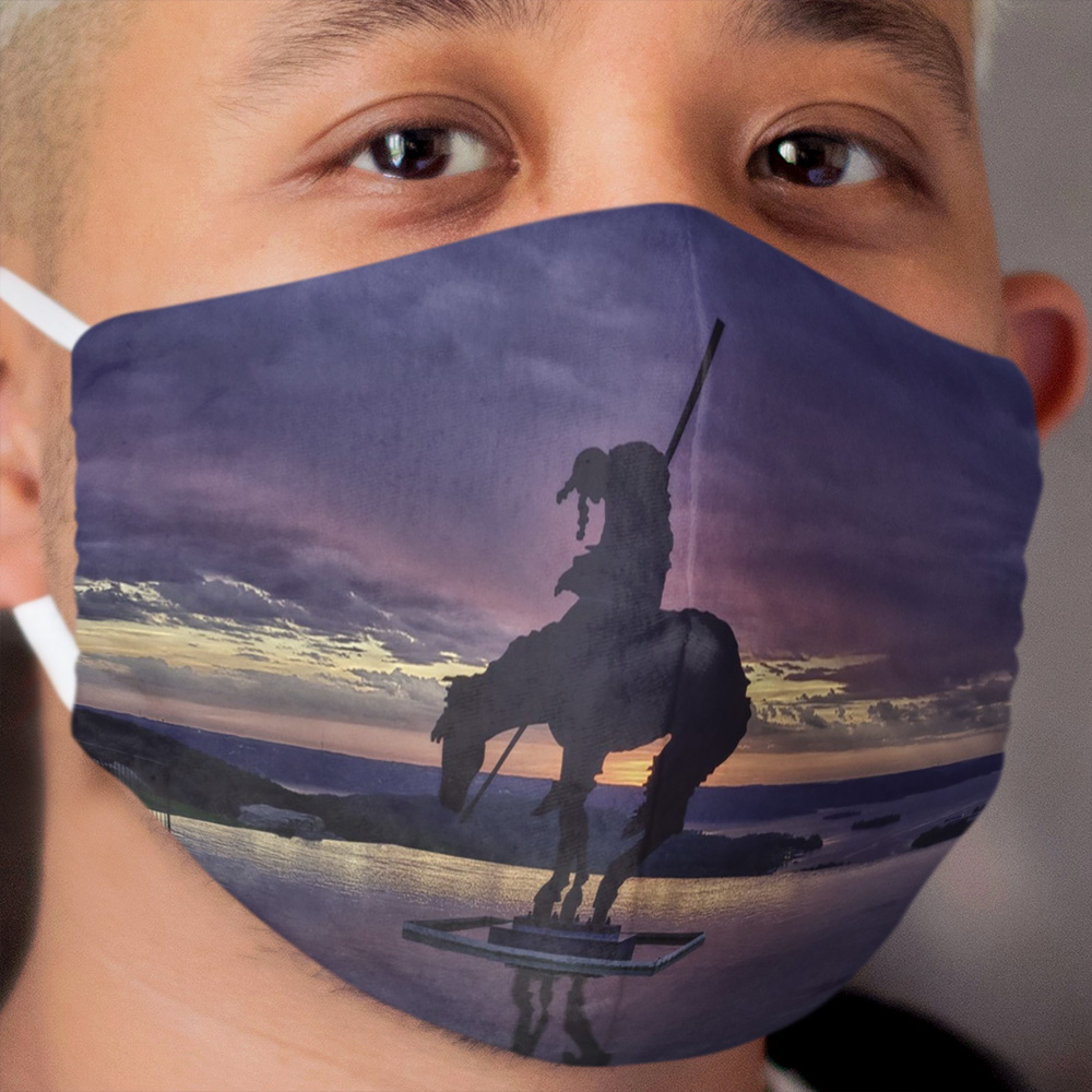 End of the trail at sunset Cloth Face Mask