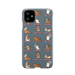 English Bulldog Yoga Phone Case