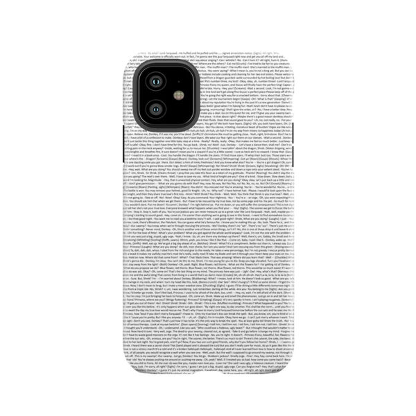 Entire Shrek Script Tough Phone Case