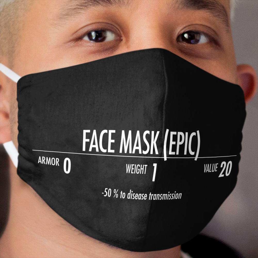 Epic Skyrim Cloth Face Mask