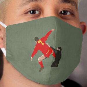 Eric Cantona Antifascist Kung Fu Kick Cloth Face Mask