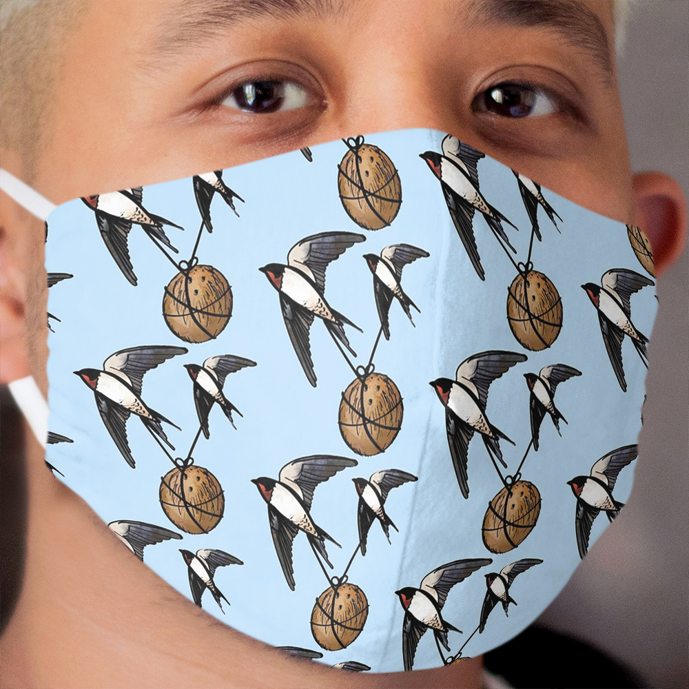 European or African Swallow? Cloth Face Mask