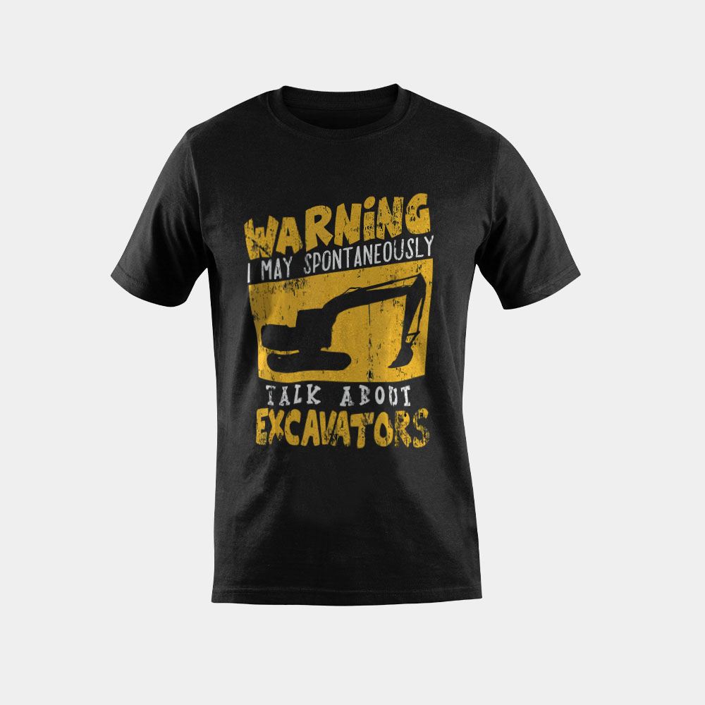 Excavator Dredger Earthmover Gift Construction Digger T-Shirt