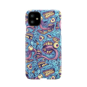 Eyeballs And Teeth Pattern Phone Case