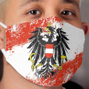 Face mask Republic of Austria Eagle I flag Vintage mouthguard MSN Cloth Face Mask