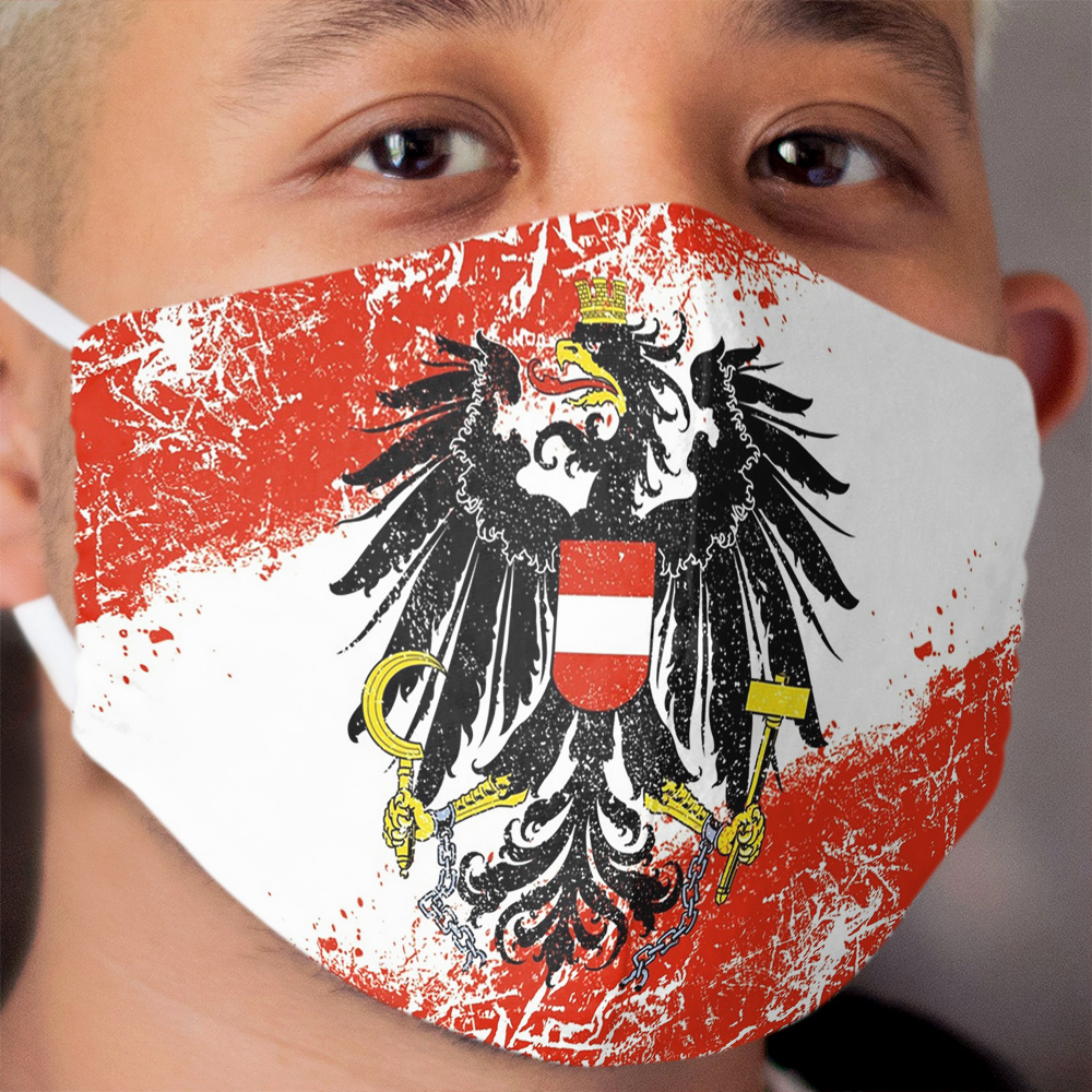 Face mask Republic of Austria Eagle I flag Vintage mouthguard MSN Cloth Face Mask