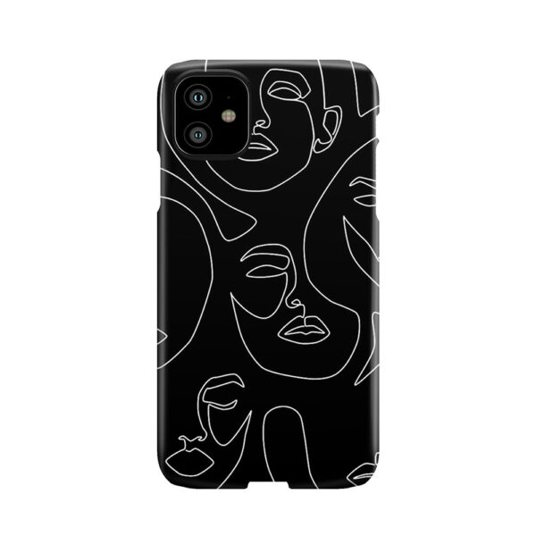 Faces In Dark Phone Case