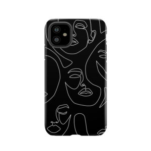 Faces In Dark Tough Phone Case