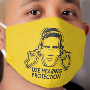 Factory Records Use Hearing Protection Cloth Face Mask