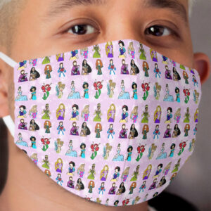 Fairytale friends Doodle collection Cloth Face Mask