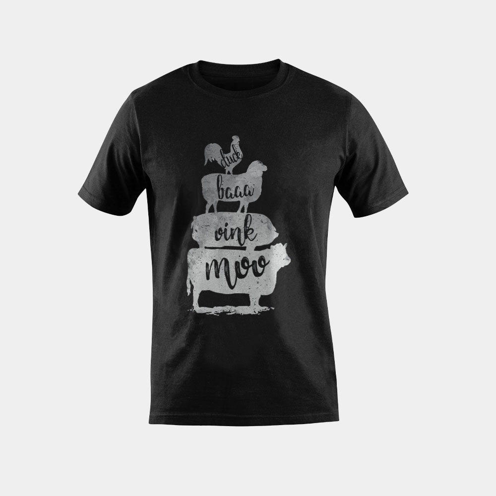 Farm Animals Vintage Pyramid Farmer Country Girl Gift Women T-Shirt