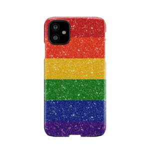 Faux Glitter Rainbow Pride Flag Phone Case