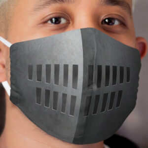 Faux Helmet Visor Cloth Face Mask