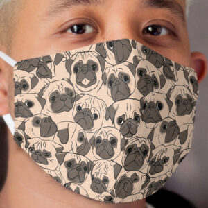 Fawn Pugs Cloth Face Mask