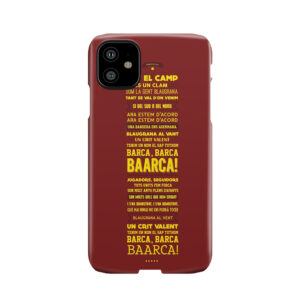 Fc Barcelona Football Chant Lyrics Phone Case