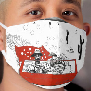 Fear and Loathing Ralph Steadman image Cloth Face Mask