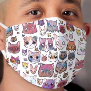 Feline Faces Cloth Face Mask