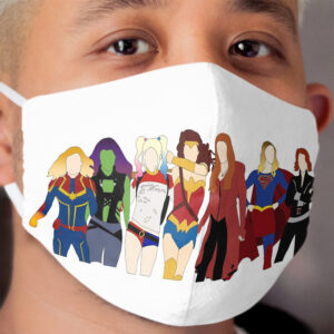 female superheroes Cloth Face Mask