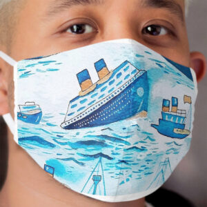 ferry boat scrub cap Cloth Face Mask