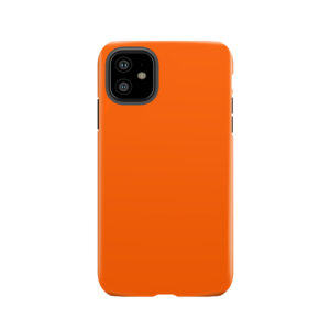 Festive Orange Accent Solid Color Decor Tough Phone Case