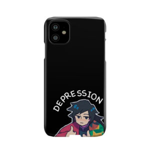 Fight Against Depression Black Background Phone Case
