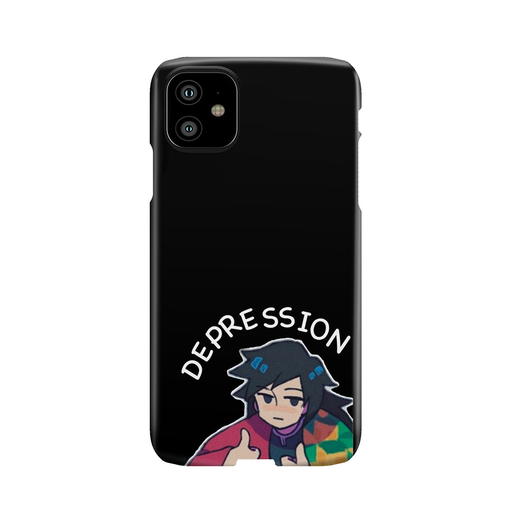 Fight Against Depression Black Background Phone Case