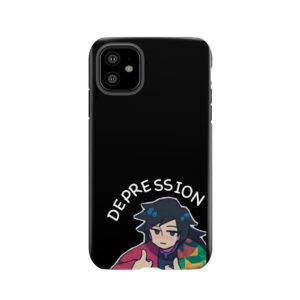 Fight Against Depression Black Background Tough Phone Case