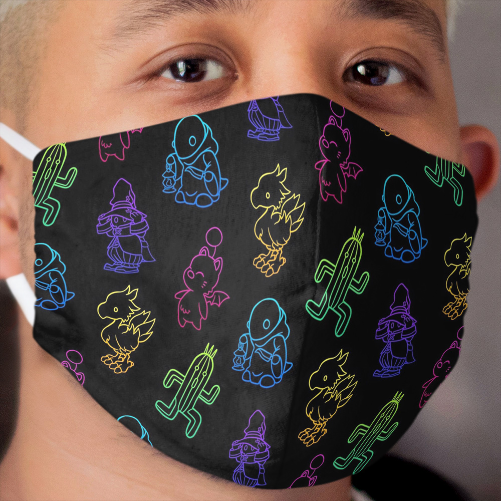 Final Fantasy Outlines Cloth Face Mask