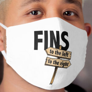 Fins to the Left, Fins to the Right Cloth Face Mask