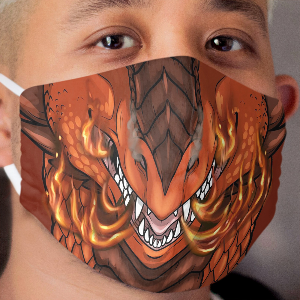 Fire Dragon Cloth Face Mask