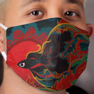 Fire fish Cloth Face Mask