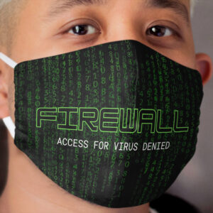 Firewall Green Cloth Face Mask